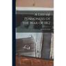 A List of Pensioners of the War of 1812