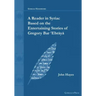 A Reader in Syriac Based on the Entertaining Stories of Gregory Bar ʿEbrāyā