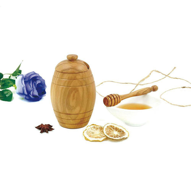 Olivewood Honey Jar by Peterson Housewares & Artwares