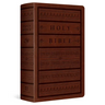 ESV Giant Print Personal Size Bible, Red Letter (Trutone, Brown, Engraved Mantel Design)