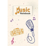 Music Notebook: Cassette Player, Mic, Music Notes on Cover With Cool Interior. 120 Pages 6x9 in Music Manuscript Paper. Space to Write