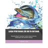Large Print Ocean Life Dot-to-Dot Book: Relaxing Beach Vacation Scenes Ocean Animals, Landscapes and Summer Designs