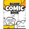 Blank Comic Book (Yellow): 8.5"x11" 100+ Pages of Blank Panels to Create Your Own Comic! Different Frames on Every Spread; Space for Covers Every 10 P