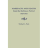 Marriages and Deaths from the Baltimore Patriot, 1820-1824