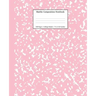 Marble Composition Notebook College Ruled: Pink Marble Notebooks, School Supplies, Notebooks for School