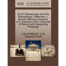 Ed W. Ebensburger and Ella Ebensberger, Petitioners, V. Sinclair Refining Company. U.S. Supreme Court Transcript of Record with Supporting Pleadings