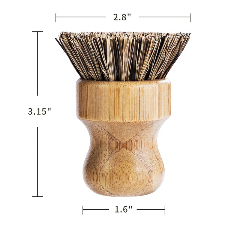 Bamboo Sisal Fiber Dish Brush by Choixe