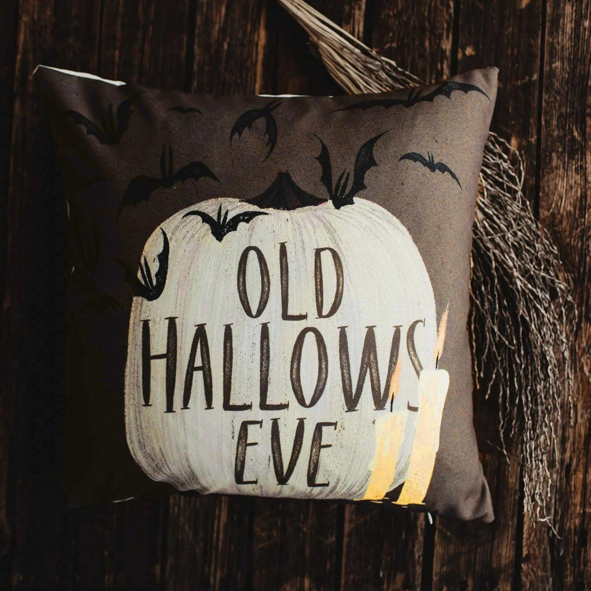 Old Hallows Eve Pumpkin Pillow Cover | Halloween decor | Farmhouse Pillows | Country Decor | Fall Throw Pillows | Cute Throw Pillows | Gift by UniikPillows - Vysn