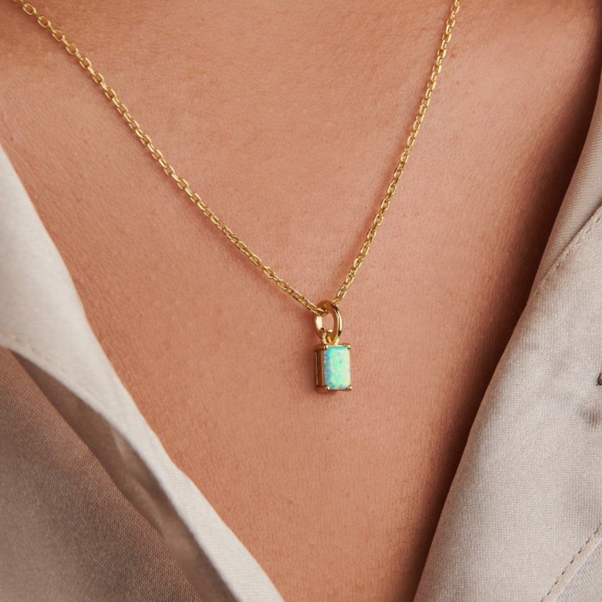 Opal Necklace Charm by Little Sky Stone