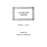 Alabama Notes, Volumes 1 and 2