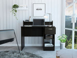 Charlotte Computer Desk, Two Shelves, One  Drawer by FM FURNITURE