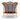 8 Feet Outdoor Unique Flower Shape Trampoline with Enclosure Net-Orange
