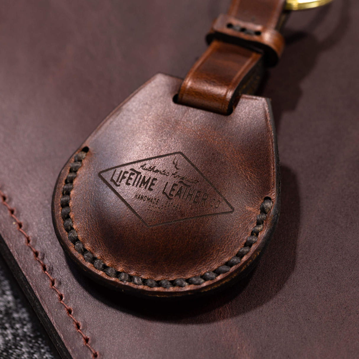 Leather Apple Air Tag Holder by Lifetime Leather Co