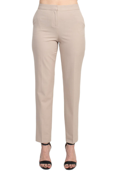 Philosophy Banded Waist Button Hook & Zipper Closure Side Pockets Viscose Blend Pant by Curated Brands