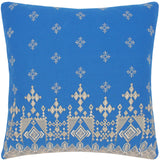 Embroidered Modern Velia Cotton Pillow by Bareens Designer Rugs