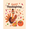 Happy Thanksgiving: Happy Thanksgiving Coloring Book For children's age 3-8