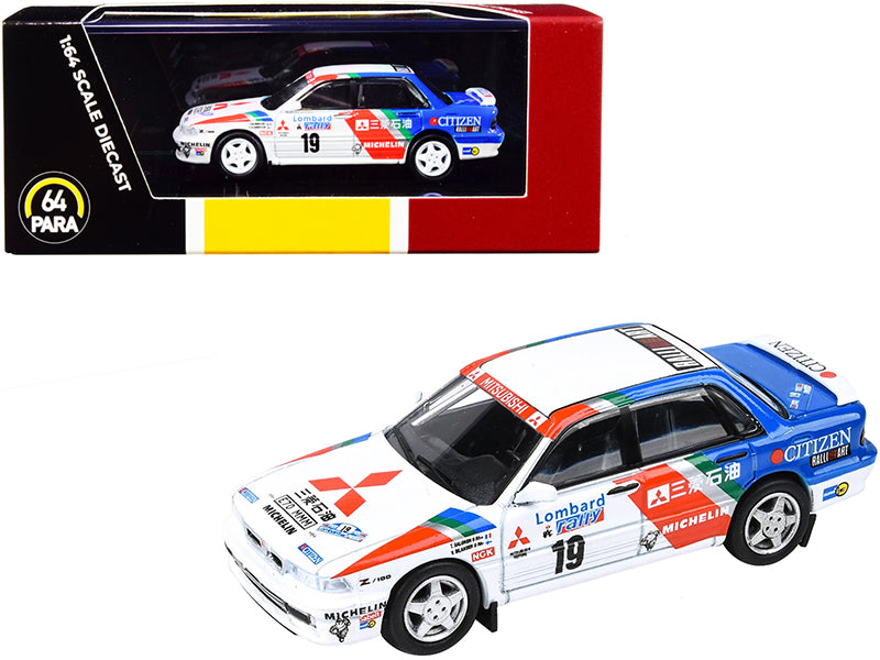 Mitsubishi Galant VR-4 #19 T. Salonen - V. Silander Lombard RAC Rally (1989) 1/64 Diecast Model Car by Paragon