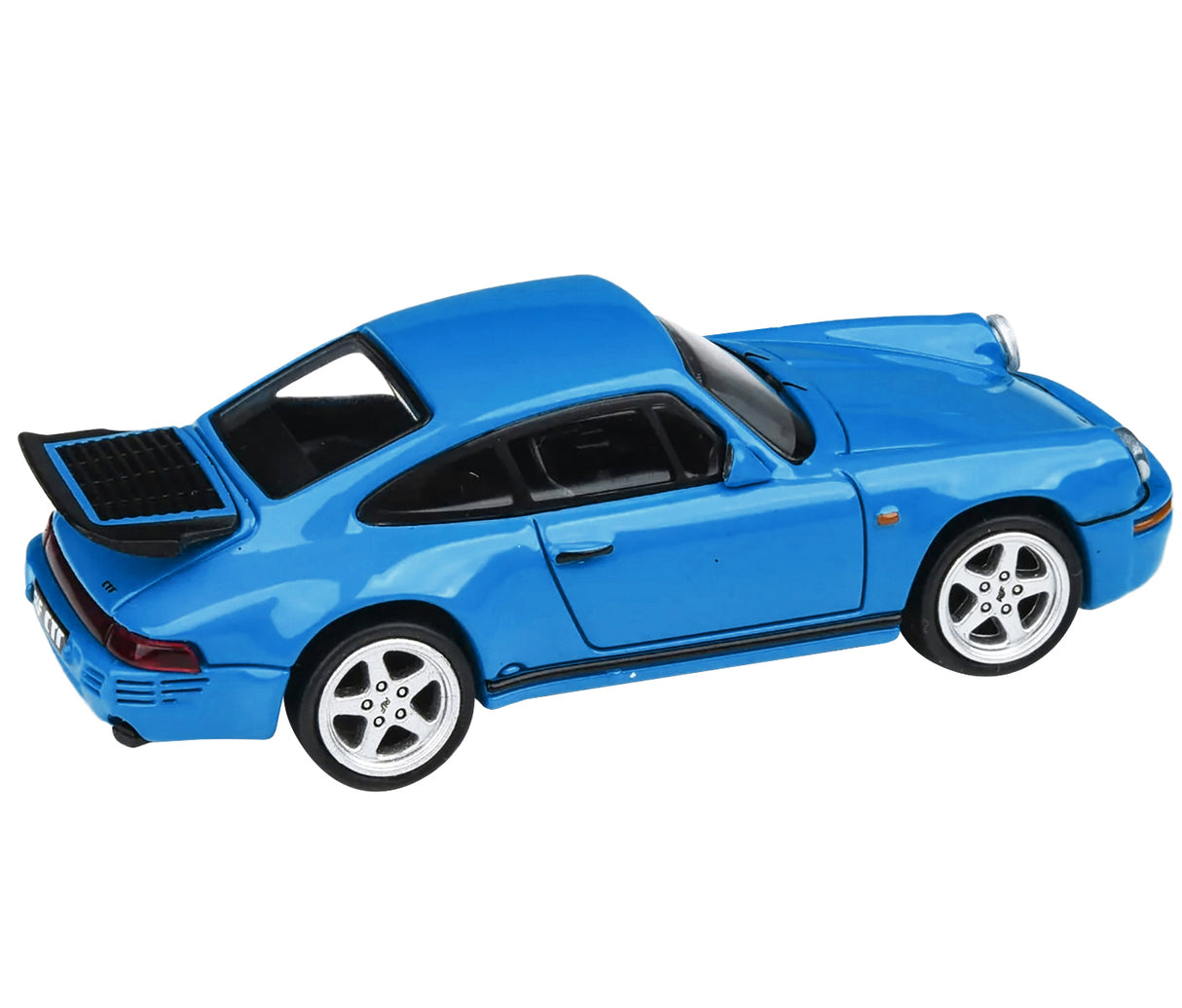 1987 RUF CTR Racing Blue 1/64 Diecast Model Car by Paragon Models