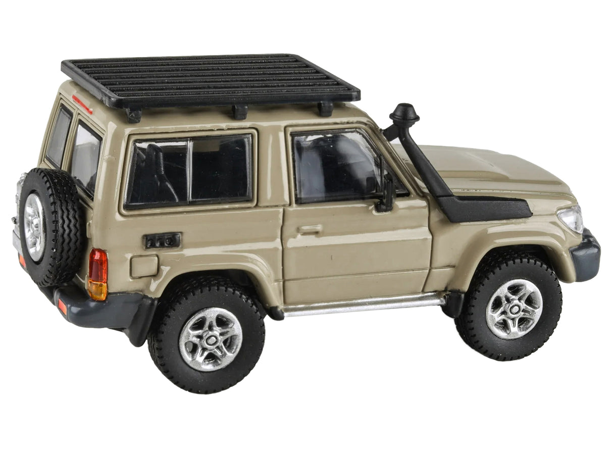 2014 Toyota Land Cruiser 71 SWB (Short Wheel Base) Sandy Taupe Brown 1/64 Diecast Model Car by Paragon Models