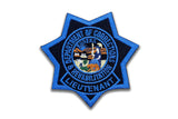 LIEUTENANT <br> CDCR Blue Ribbon <br> Star Badge Patch by Custom Pins & Buckles