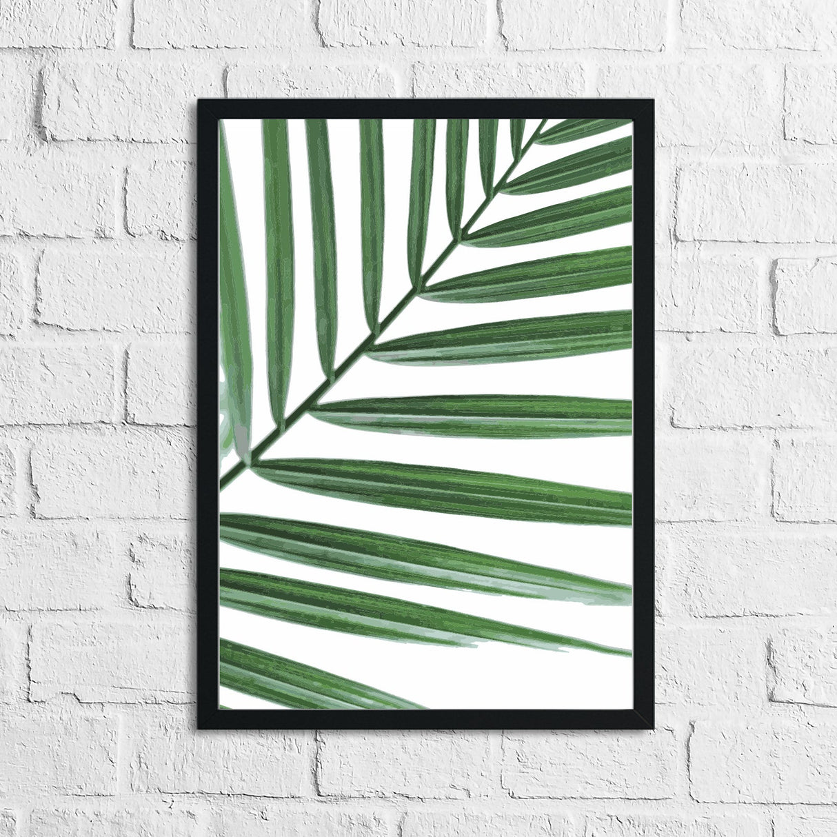 Palm Leaf Botanical Watercolour Room Simple Wall Decor Print by WinsterCreations™ Official Store