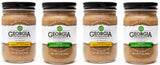 Georgia Grinders Peanut Butter Mixed 4 Pack (Two 12oz Jars of each Creamy Peanut Butter and Crunchy Peanut Butter)  - (CP-CL) by Georgia Grinders