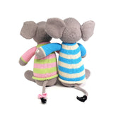 Elephant in Sweater, Pink by Melange Collection