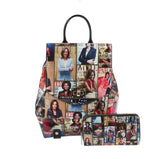 Glossy Magazine Backpack Travel Bag by hfstylish