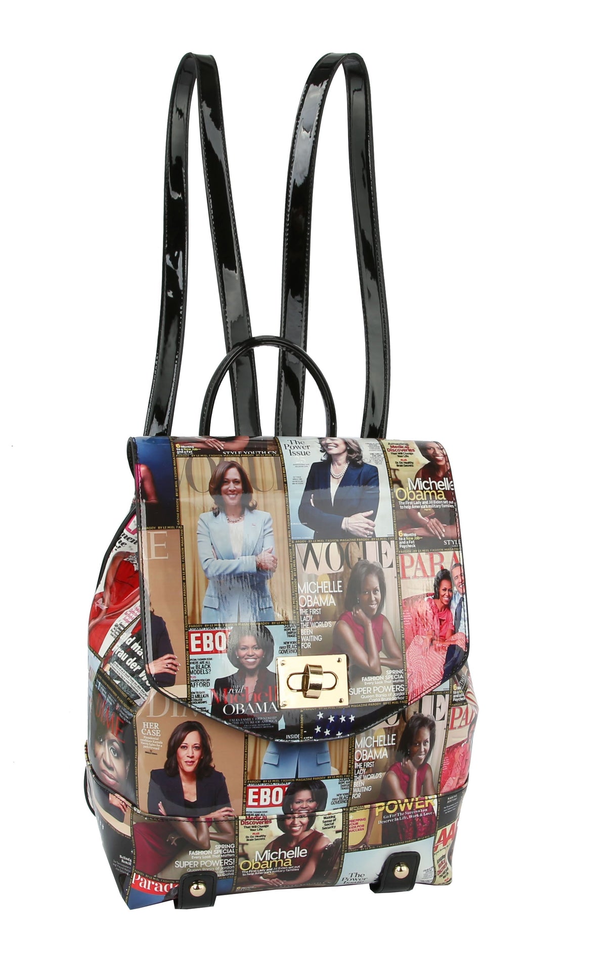 Glossy Magazine Backpack Travel Bag by hfstylish