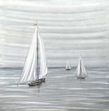 Sailboats Metal Wall Art by Peterson Housewares & Artwares