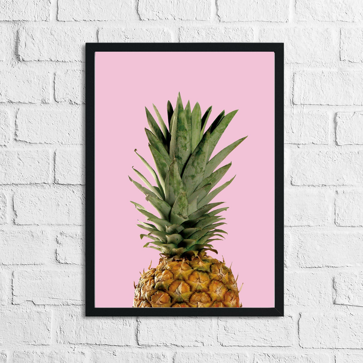 Half Pineapple Pink Photography Room Simple Wall Decor Print by WinsterCreations™ Official Store