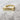 PIZZA Gold Plated Flat Top Ring by Salt and Sparkle