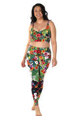 Kahlo Printed Yoga Leggings by Yoga Democracy