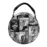 Glossy Magazine Clear Mini Bag Hobo Crossbody Purse by hfstylish