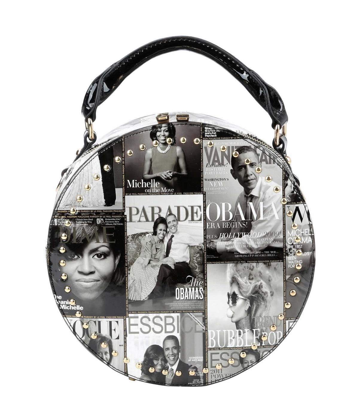 Glossy Magazine Clear Mini Bag Hobo Crossbody Purse by hfstylish