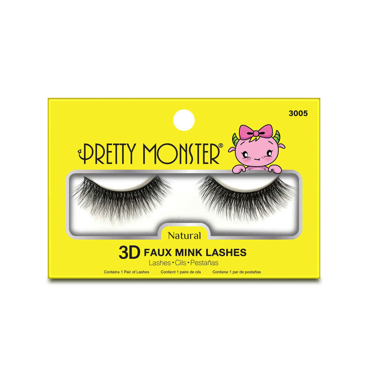 Pretty Monster Natural 3D Faux Mink Lashes - 3005