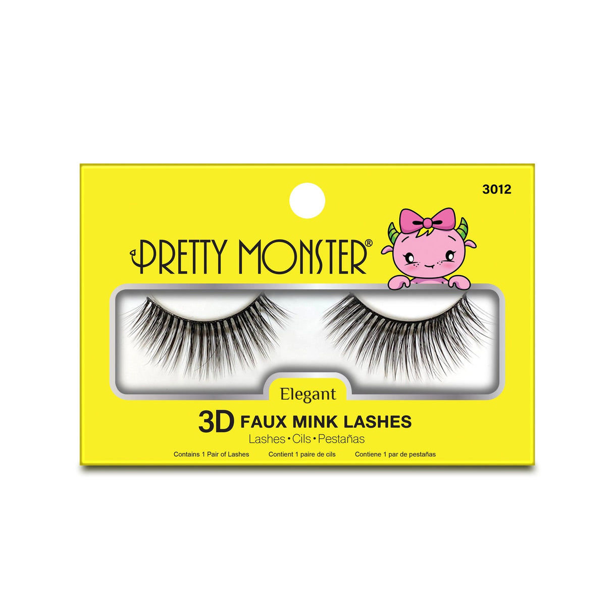 Pretty Monster Elegant 3D Faux Mink Lashes - 3012