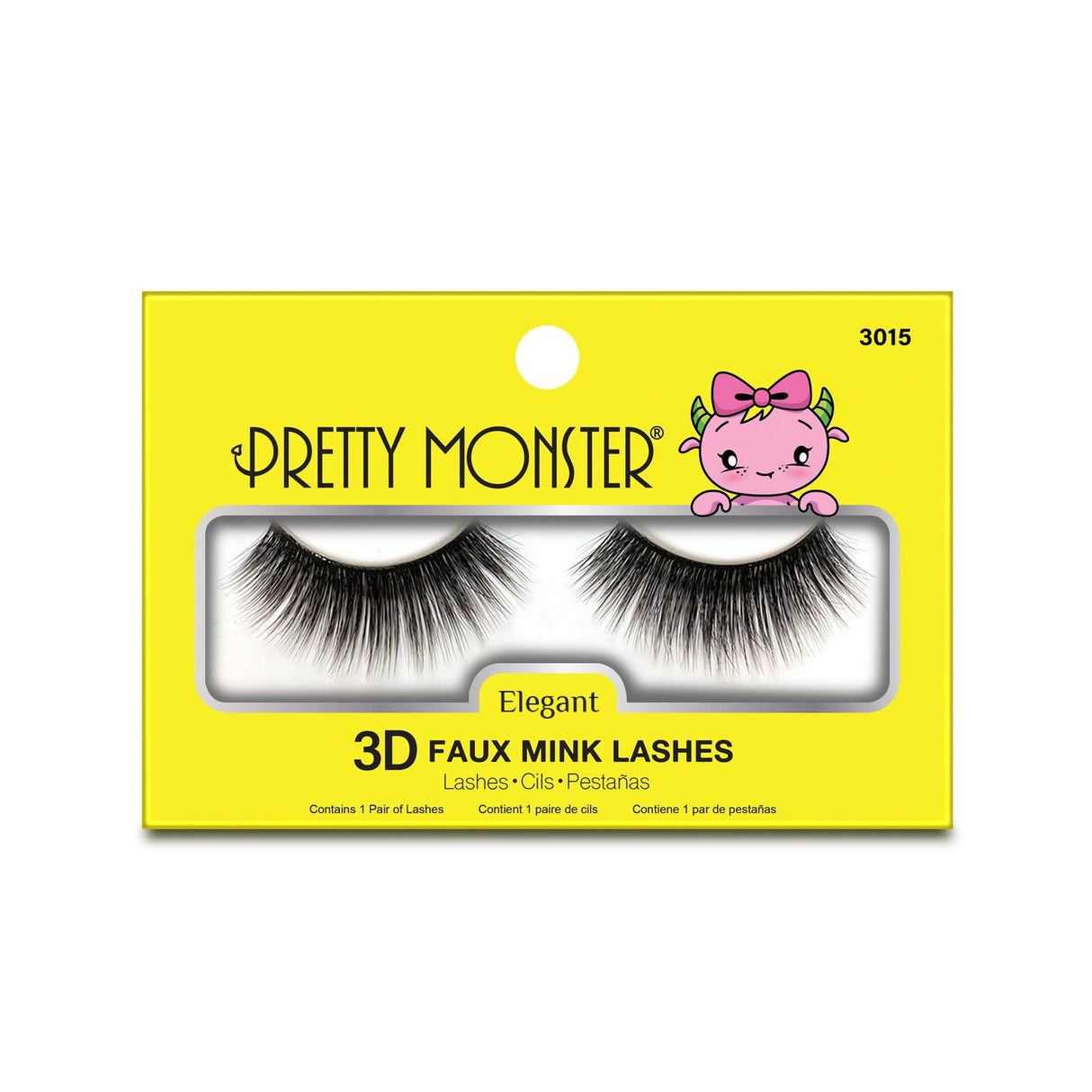 Pretty Monster Elegant 3D Faux Mink Lashes - 3015