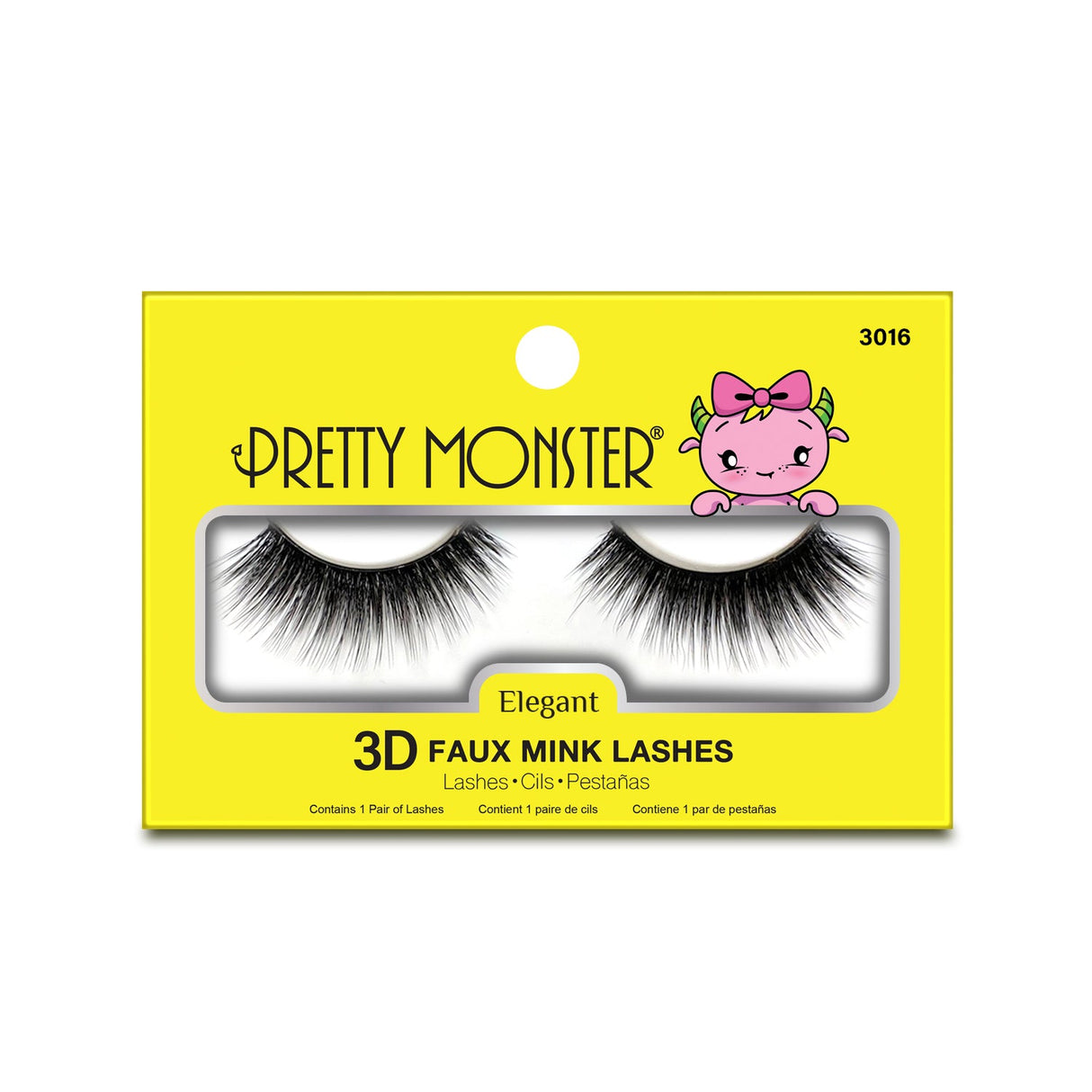 Pretty Monster Elegant 3D Faux Mink Lashes - 3016