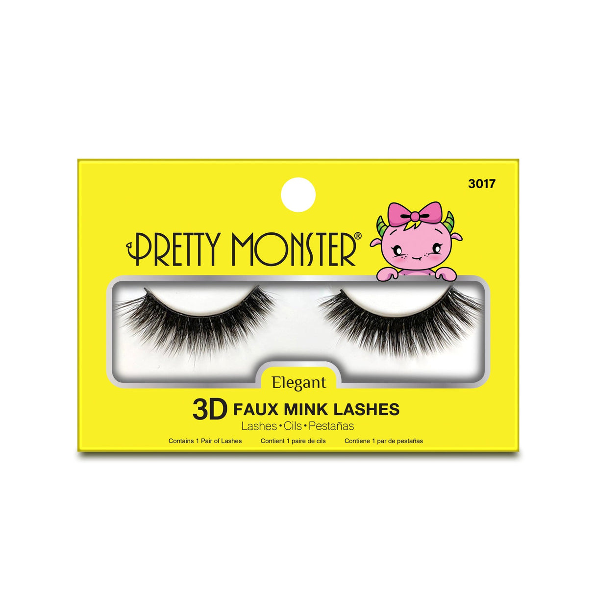 Pretty Monster Elegant 3D Faux Mink Lashes - 3017