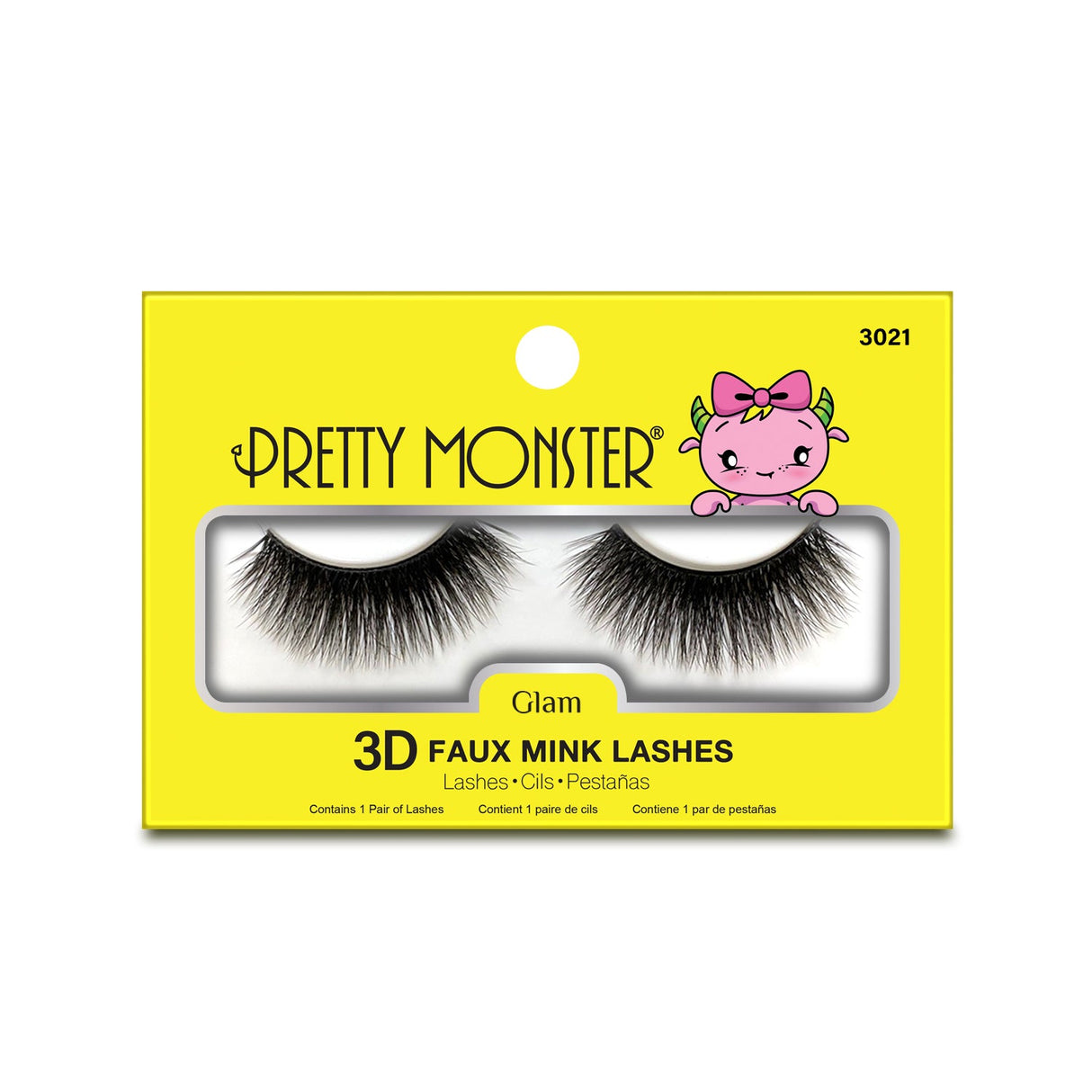 Pretty Monster Glam 3D Faux Mink Lashes - 3021