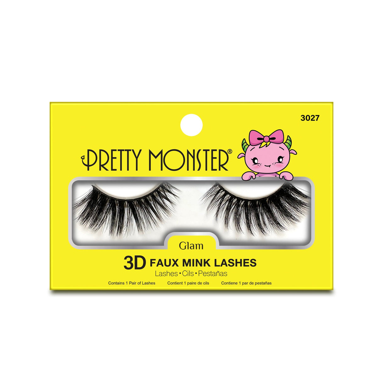 Pretty Monster Glam 3D Faux Mink Lashes - 3027