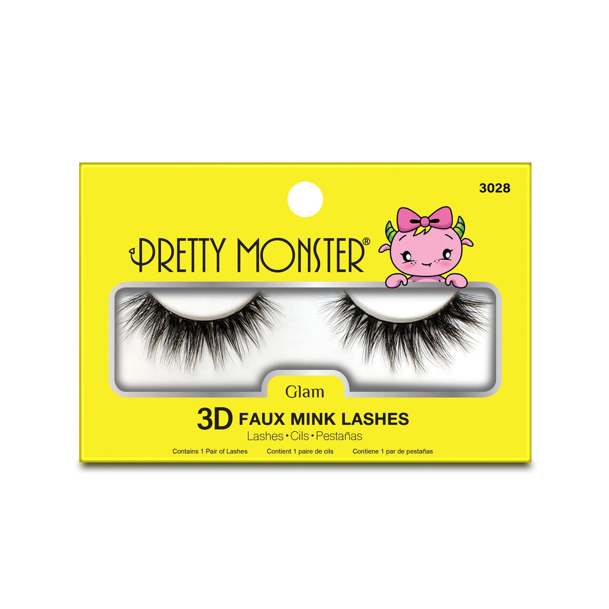 Pretty Monster Glam 3D Faux Mink Lashes - 3028