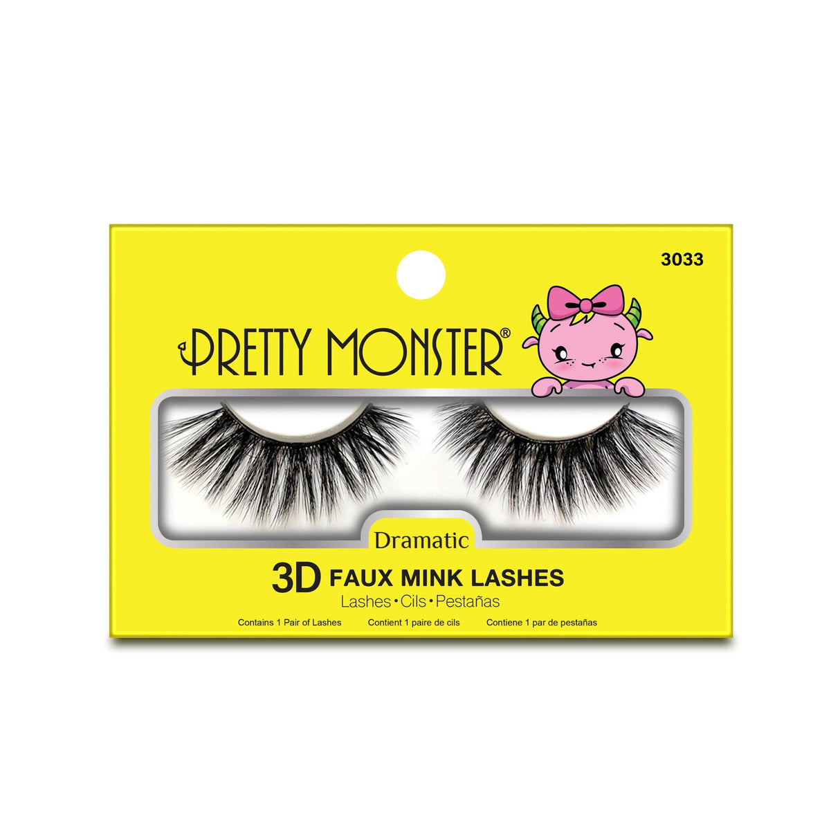 Pretty Monster Dramatic 3D Faux Mink Lashes - 3033