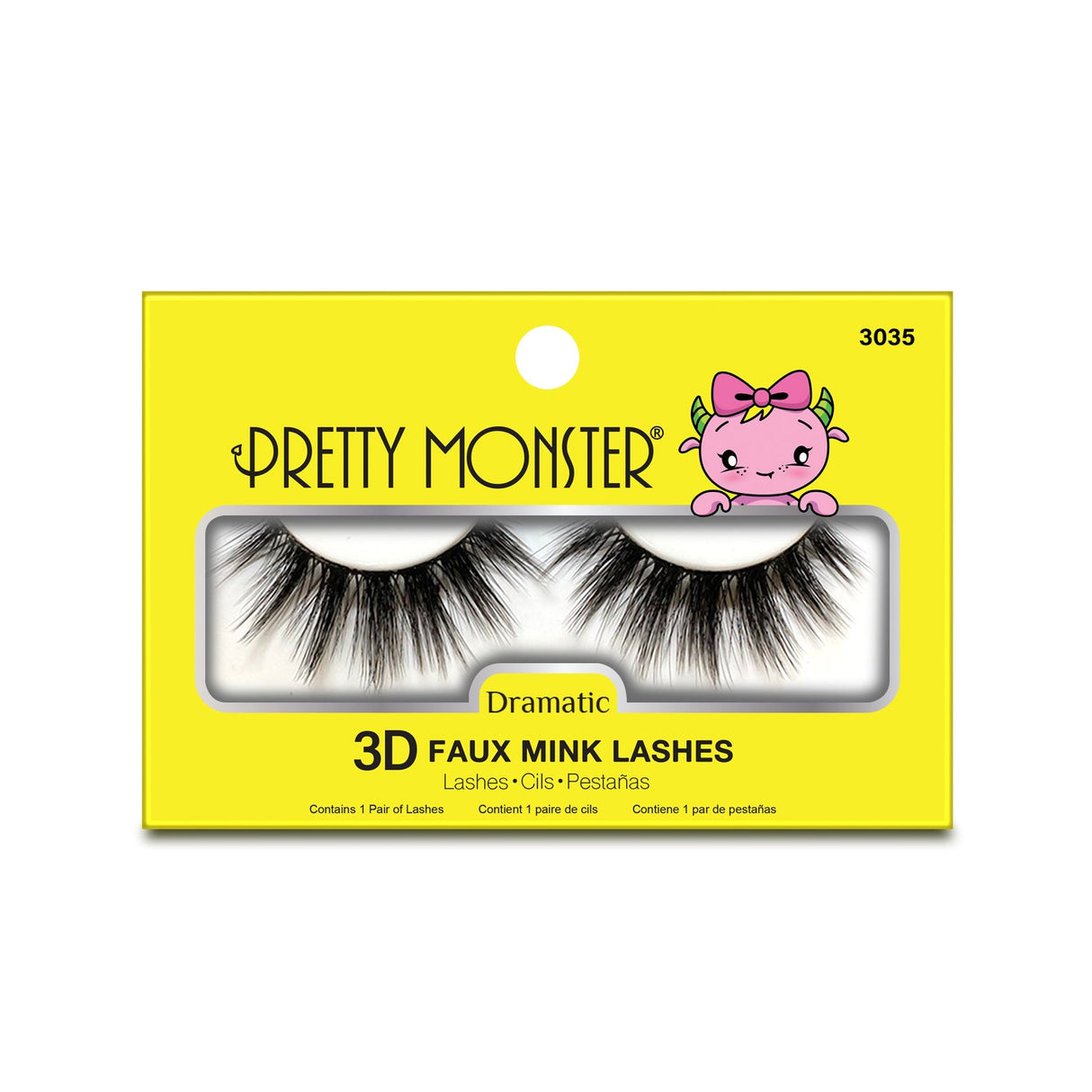 Pretty Monster Dramatic 3D Faux Mink Lashes - 3035