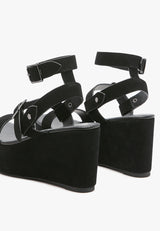 portia leather wedge sandal by London Rag