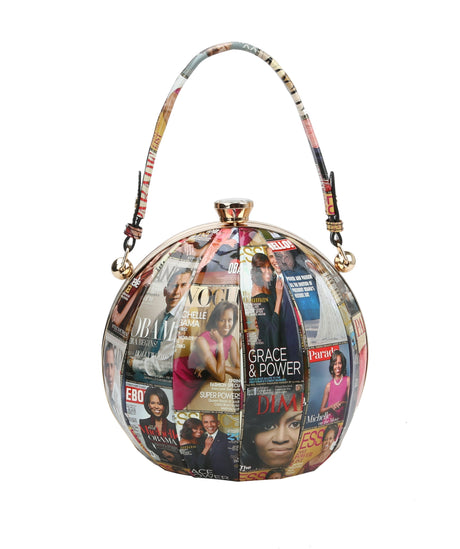 Glossy Magazine Tote Bag Hobo Crossbody Dome  Bag by hfstylish