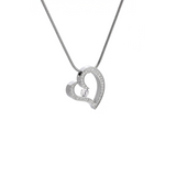 PT092W B.Tiff Pave Heart Pendant by B.Tiff New York