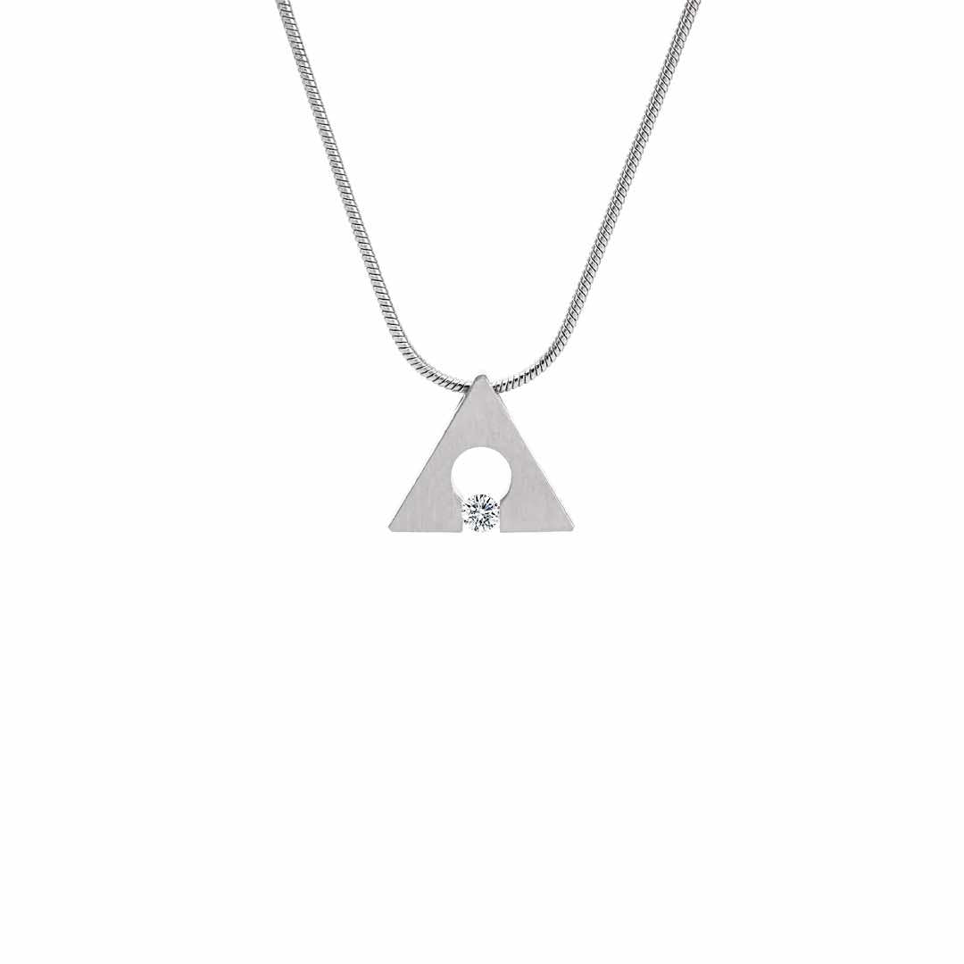 PT093W B.Tiff Triangle Pendant by B.Tiff New York