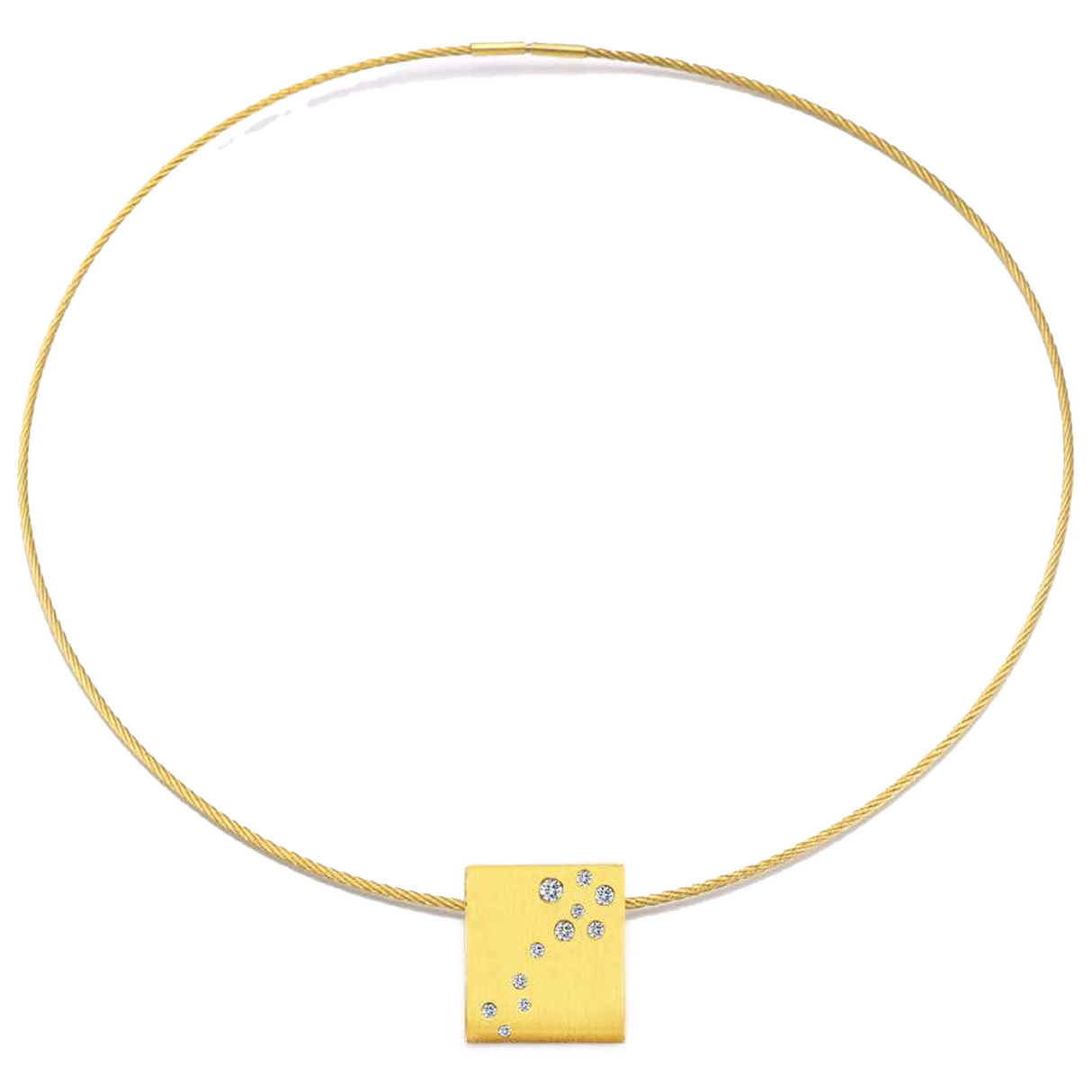 PT094G B.Tiff Gold Pavé Galaxie Pendant by B.Tiff New York